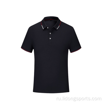 Простые цвета полиэфирные хлопковые летняя дышащая рубашка для гольфа